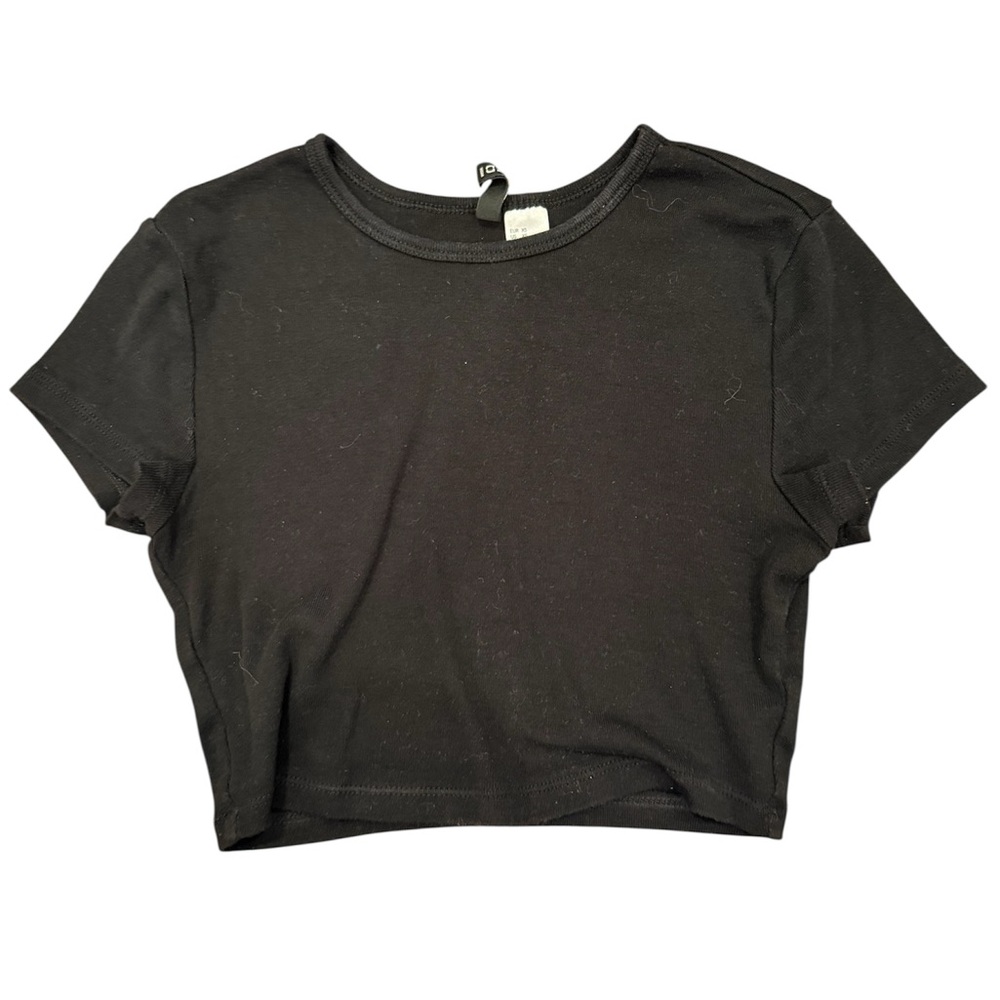 H&M Black Crop Top for Women